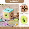 Olesew Montessori Educational Toy for Ages 0, 1, 2, and 3, Tissue Box Toy, Fabric Picture Book, Tissue, Color Recognition, Baby Sensory Development,
