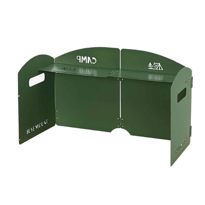 

Folding Outdoor Stove Windscreen Light weight Windshield Burners Windproof Screen for Outdoor Activity армія зелений колір