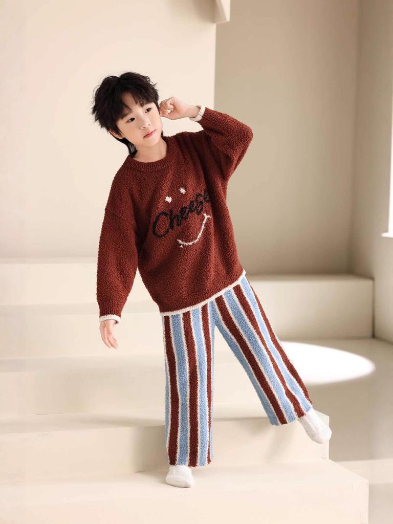 Toddler & Child Cartoon Flannel Pajamas - Cozy Autumn/Winter Set