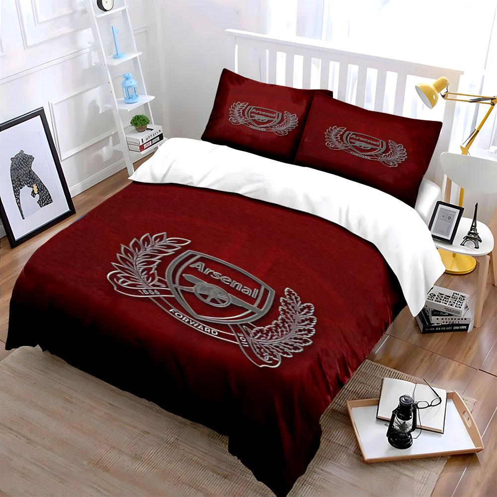 Arsenal Logo with Laurels. Bedding Sets Duvet Cover Sets Duvet Covers Pillowcases(1 * Duvet Cover 2 * Pillowcases, Without Duvet Insert)