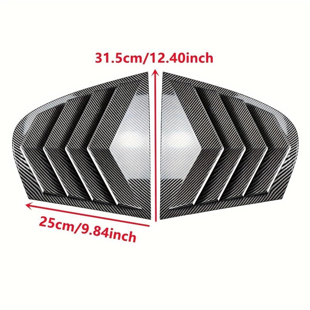 Auto-Heckscheiben-Louver-Abdeckung für BMW 5er E60 2004-2010 Seiten-Heckscheiben-Lüftungsgitter-Spoiler-Abdeckungen