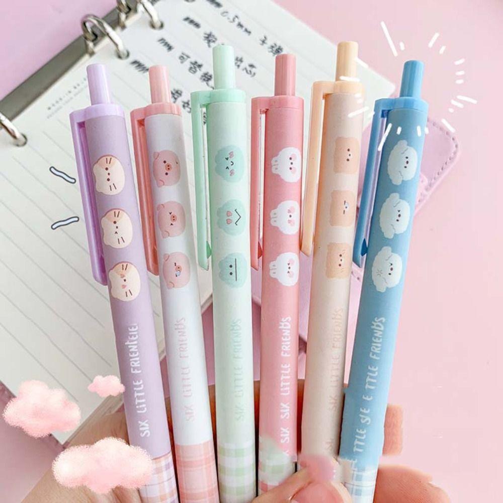 Office Supplies 0.5mm Black Ink Writing Tools Gel Pens Press Type Ballpoint Pen Rollerball Pen