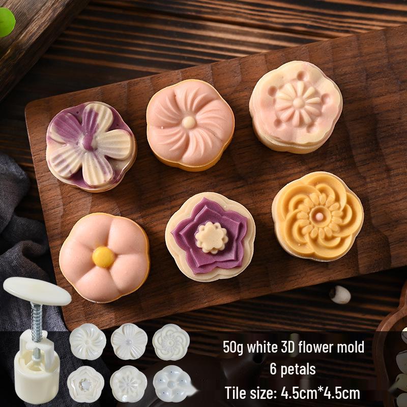 Mid-Autumn Mooncake Mold Stamp Tool for Ice Skin Mung Bean Pastry