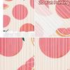 2D FLAT PRINTING 2pcs Curtains (Without Rod) Fruit Pattern with Leaves Valentine is day Festival Popular Curtains&Drapes