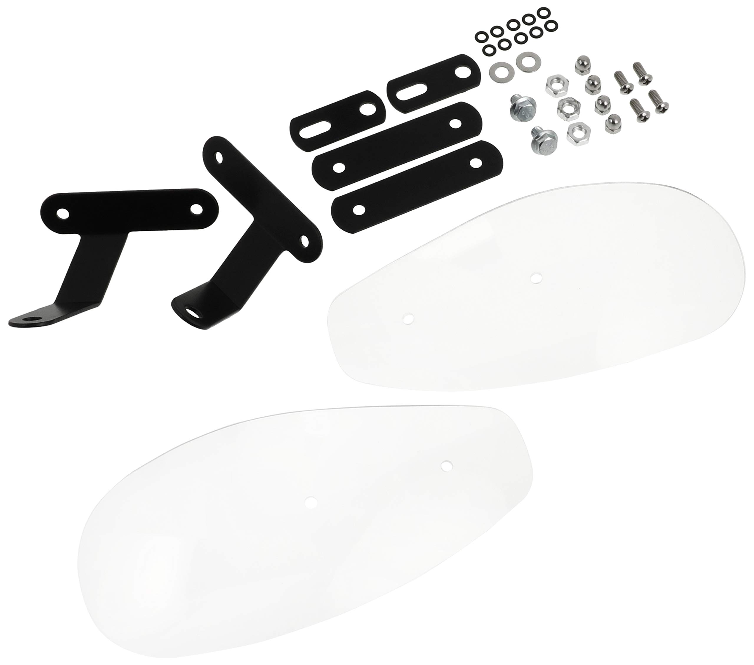 

NBS Bike Parts Center Knuckle Visor, Universal Knuckle Guard, Windproof, Clear, 314606