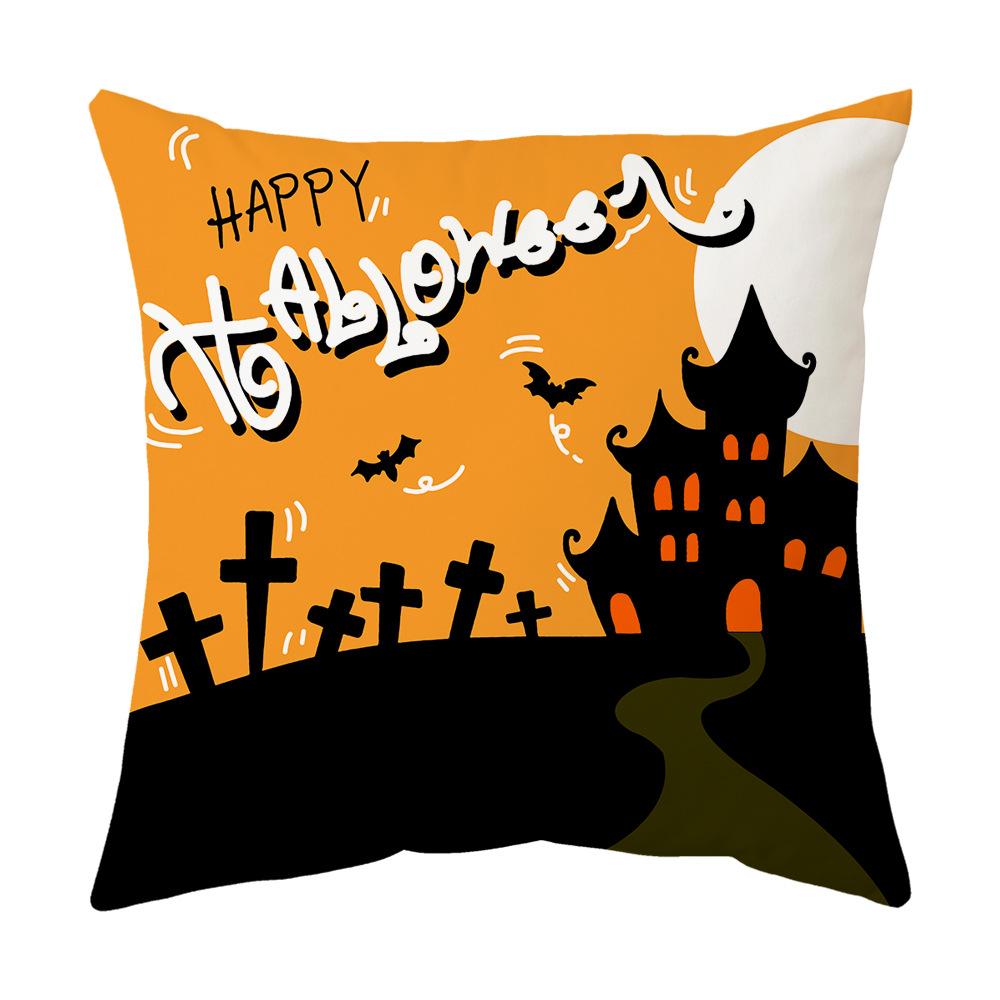 Halloween Pillow, Sofa Pillow Case, Printed Holiday Decoration Scene, Party Ghost Festival Decoration