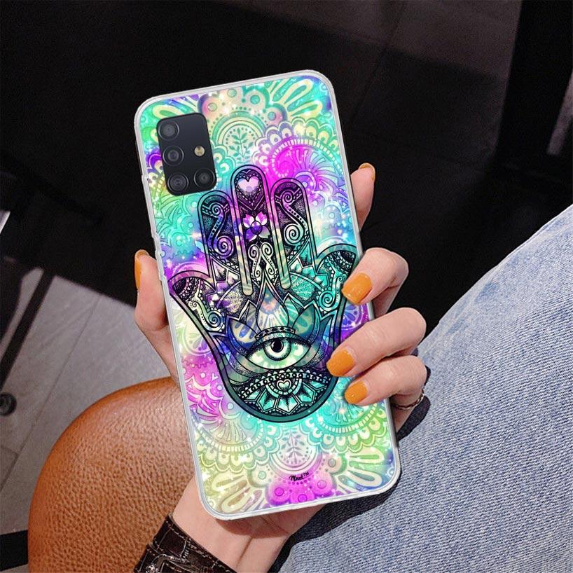 Totem Mandala Colorful Flower Phone Case For Samsung Galaxy A52 A32 A22 A12 A51 A31 A50S A30S A20S A10S Note 20 Ultra 10 Plus S1