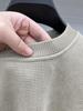 Men's Premium Fleece-Lined Sweatshirt: Warm, Thick, Solid Color, Round Neck, Long-Sleeve Base Layer for Autumn & Winter.