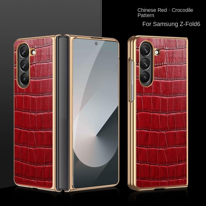 Für Samsung Galaxy Z Fold 7 Hülle Luxus PU-Leder Stoßfest Schutzhülle Rückseite Für Z Fold 7 6 5 4 3 Handyhülle