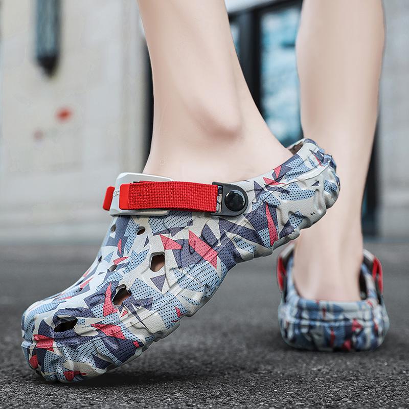 Men s Camouflage Clogs Non-slip EVA Sandals Lightweight Beach Slippers Home Garden Outdoor Casual Shoes 40