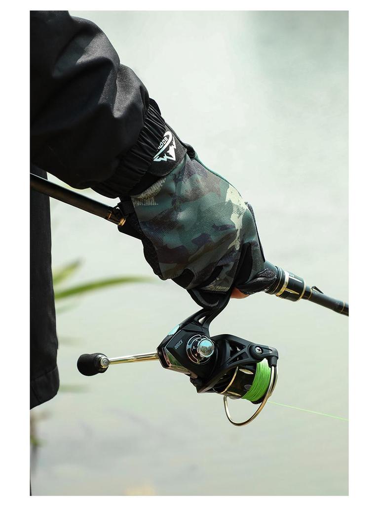 Warm Windproof Winter Fishing & Cycling Gloves for Men - Non-Slip, Touchscreen-Compatible, Fleece-Lined
