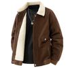 Men's Retro Velvet-Lined Corduroy Jacket - Winter Casual Lapel Coat