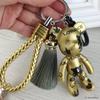 Teddy Bear Tassel Keyring Keychain Key Holder Accessory