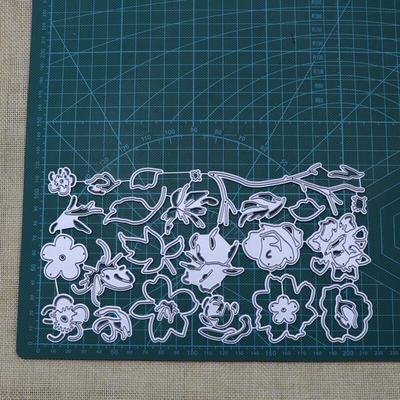 Branches Flowers Leaves Set Metal Cutting Dies Stencils for DIY Scrapbooking Photo Album Embossing