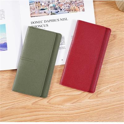 Women Wallets Genuine Leather Female Long Wallet New Zipper Bag Multicolor Splicing Wild Coin Purse Billetera Mujer