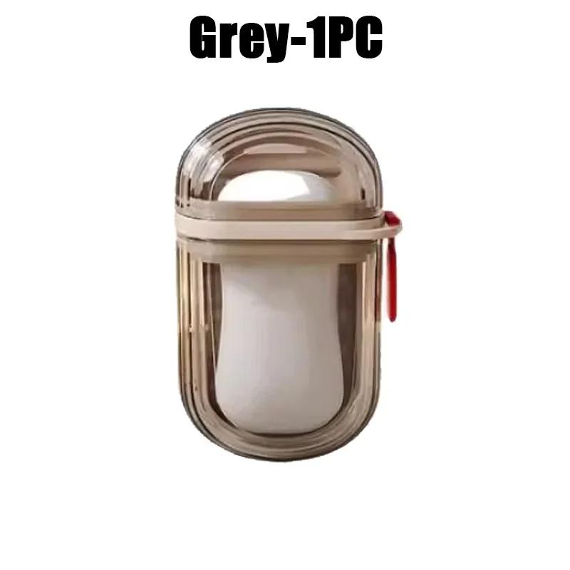 Creative Travel Soap Box with Lid Seal Draining Portable Small Soap Case Holder for Soap Storage and Bathroom Organizer