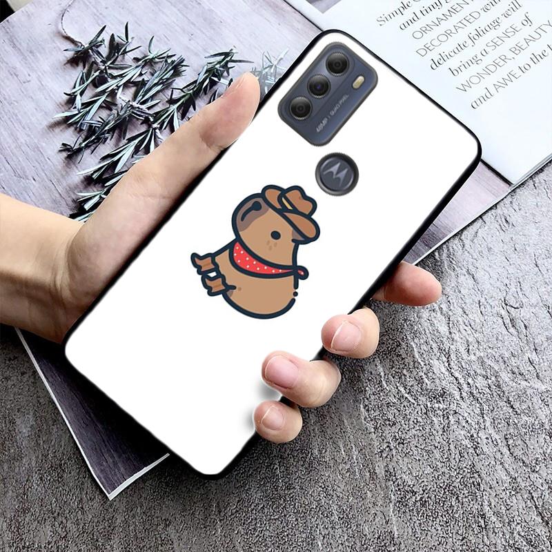 Cute Cartoon Capybara Animal Phone Case For Moto G84 G23 G24 G31 G32 G41 G51 G52 G53 G54 G71 G82 G42 G62 G200 G Play G Stylus