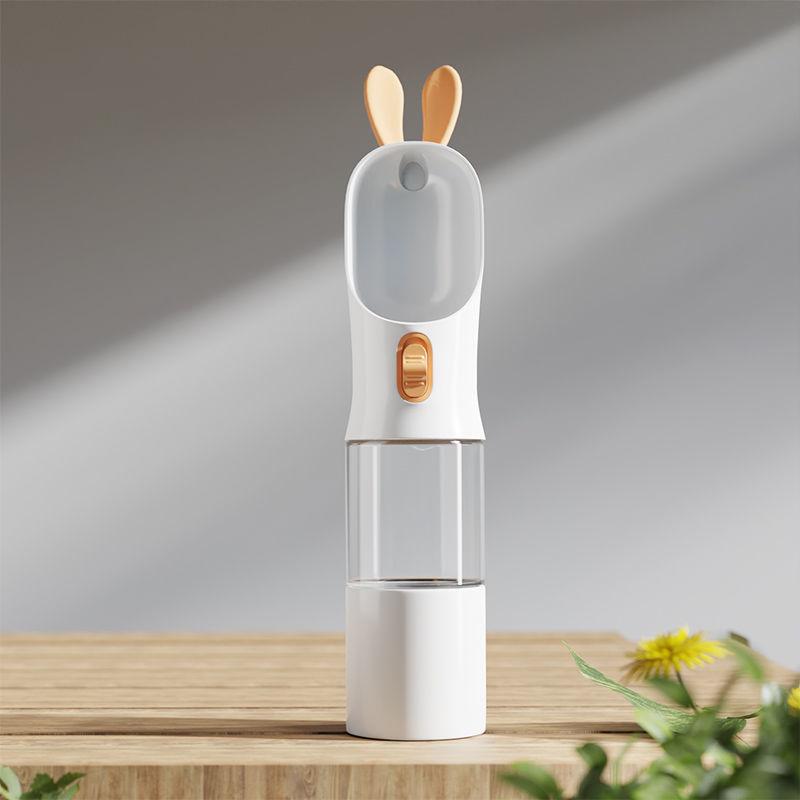 

Портативная 400 мл бутылка для питья для кошек и собак, бутылка для переноски воды и зерна, дорожная бутылка для питья для щенков, миска для питья