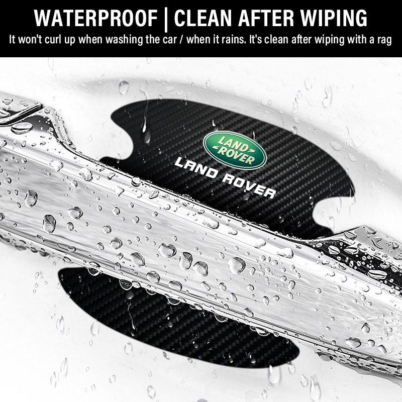 4 Stk./Satz Auto Türgriff Kratzschutz Aufkleber Kohlefaser für Land Rover Range Rover Defender Freelander Discovery 1 2 3 Evoque Rover L322 L405