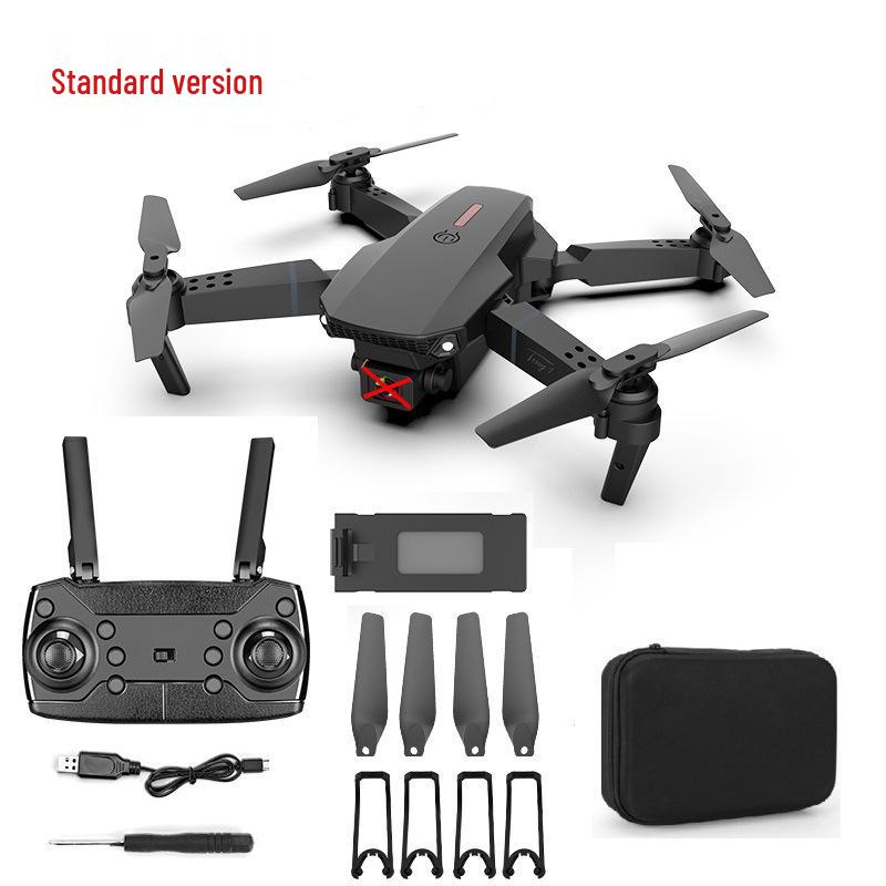 E88 Brushless Drone with Optical Flow, Obstacle Avoidance, Dual 4K Cameras, Aerial Photography, Four-Axis Control, and Remote Operation