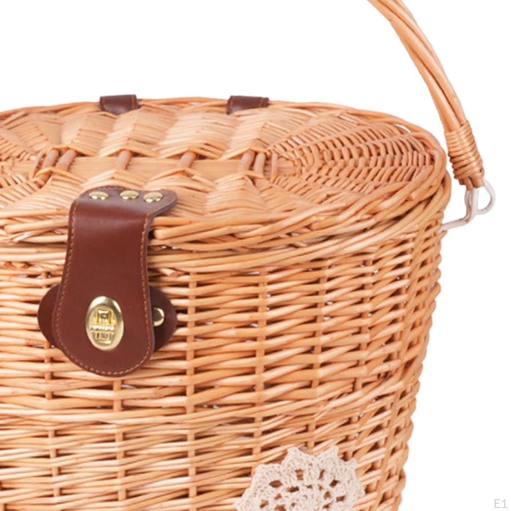 Плетений кошик для зберігання велосипедів для складаних велосипедів і скутерів