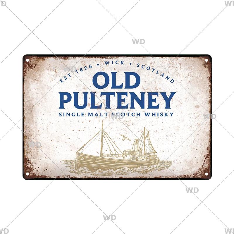 Whisky Marke Metall Vintage Blechschild Metallschild Dekorative Wandplakette Werbeschild Pub Bar Club Man Cave Dekor Wanddeko