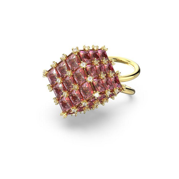 Swarovski Curiosa Square Cut Personality Ring Women rings Orange 5610818 52