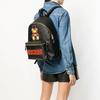 Moschino Gentlemen Bear Leather Backpack Large Unisex Backpacks Black A7632-8210-1555