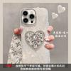 Cat mirror bracelet is suitable for Apple 16promax mobile phone case, advanced sense, light luxury three-dimensional girls
