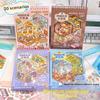 40 Pièces 20 en 1 Livre de Collection d'Autocollants Paysage 3D pour Scrapbooking DIY Junk Journal Scène Cartoon Esthétique Fournitures de Loisirs Créatifs