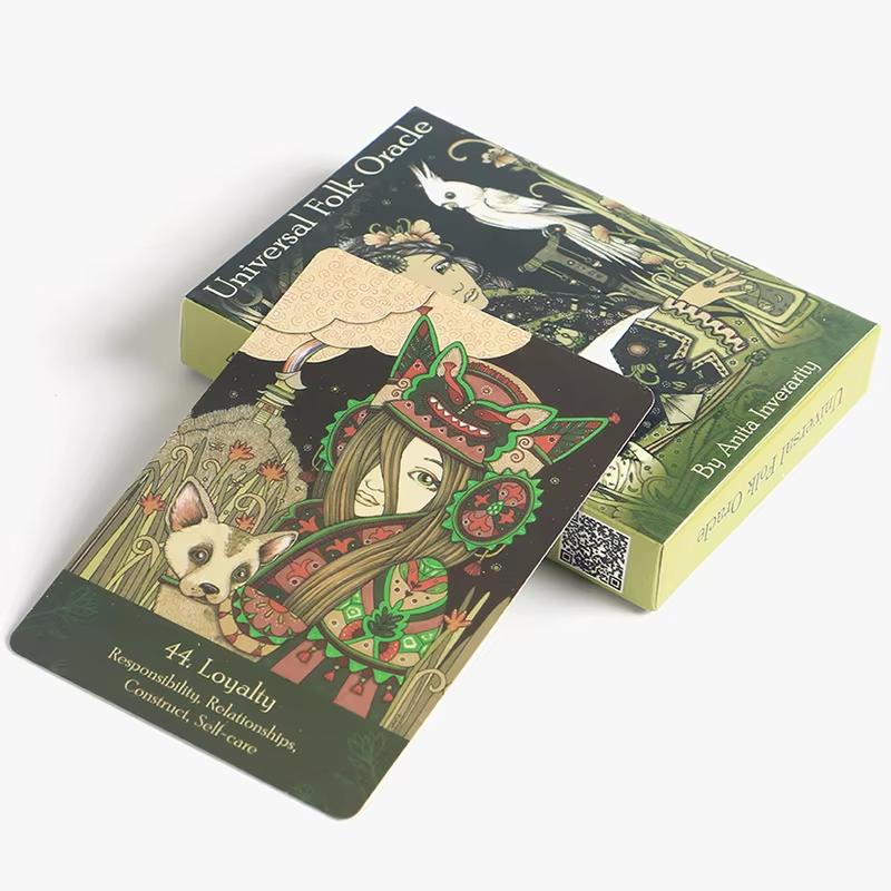 Universal Folk Oracle cards A 44 Tarot Deck English Version For Fortune-telling Party Board Game Card Deck Divination Fate