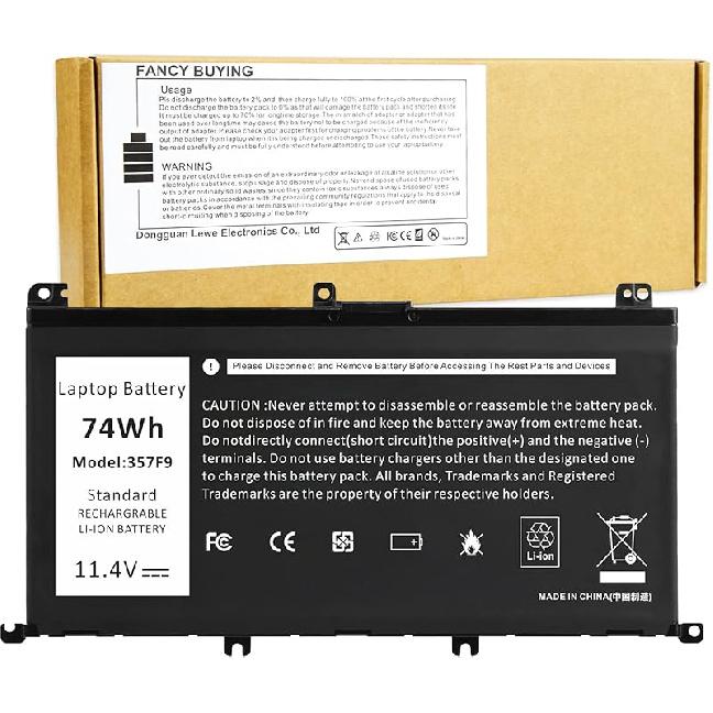 WDX0R 42Wh Laptop Battery Replacement for Dell Inspiron 13 15 5000 7000 Series 5567 7573 5570 7579 7378 5565 5379 5378 Latitude 3490 3590 3340 3400