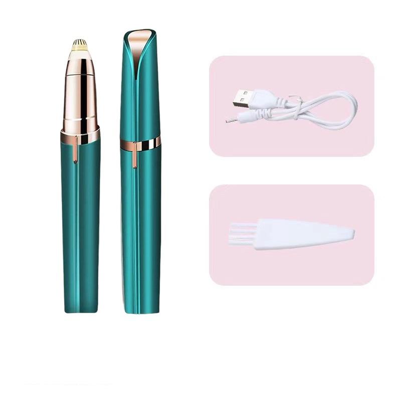 Electric Eyebrow Trimmer USB Rechargeable Mini Depilator Pen Lady Lipstick Eyebrow Shaping Tool Simple And Safe Operation