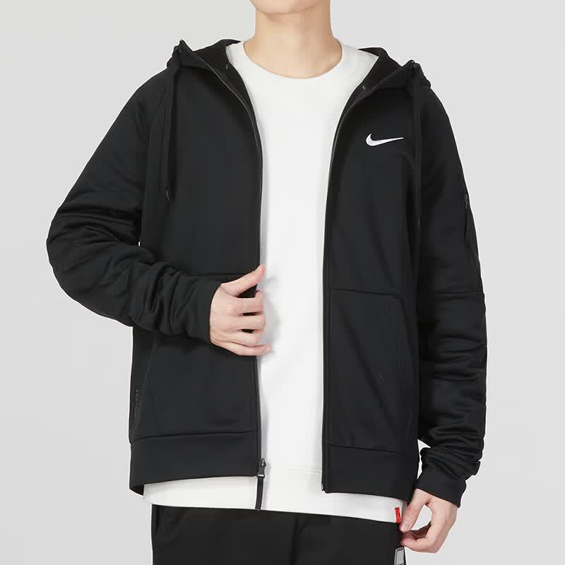 Мужская зимняя профессиональная вязаная куртка с капюшоном Nike DQ4831-010 XL чёрный