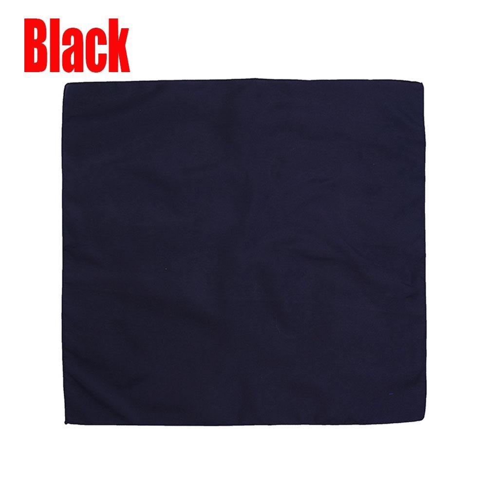 Cotton Square Neck Scarf Mixed Solid Colored Neckerchief Head Wraps Scarf Bandana Headband Scarf for Women Men Sport Outdoor