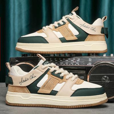 Quality Outdoor Footwear Tenis Thick Sole Anti Slip Shoes Men Casual Sneakers PU Leather Ins Popular Sale Skateboard Shoes