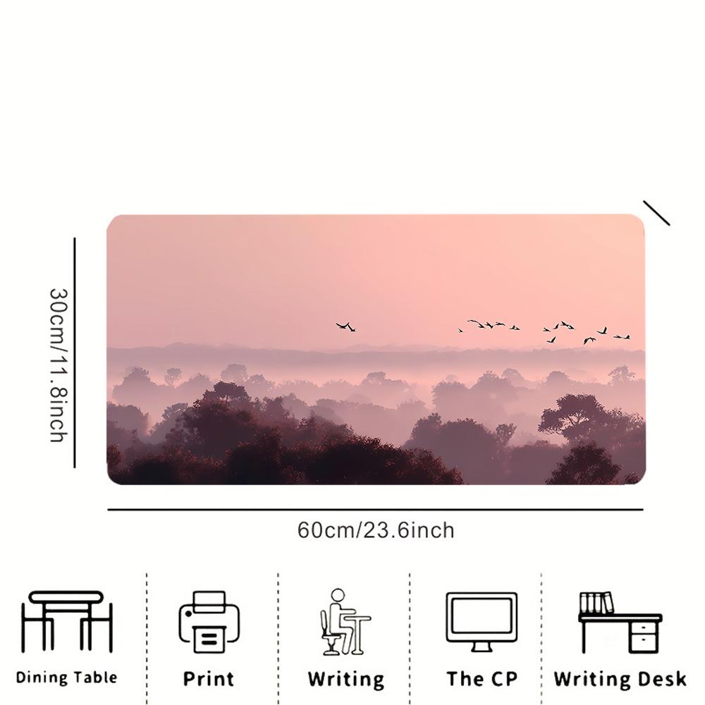 Dreamy Pink & Purple Sky XL Mouse Pad | Upgrade Your Setup with This Durable, Smooth Desk Mat for Gaming and Office