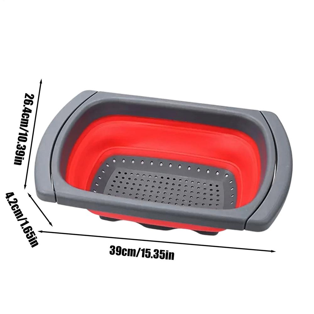 Collapsibles Colander Strainer Expandable Over The Sink Colander Foldable Large Colander Basket To Wash Vegetable Fruit