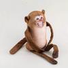 Sleeping Monkey Plush Dolls Stuffed Animal Monkey Stuffed Toys Monkey Plush Toys  Bag Accessories