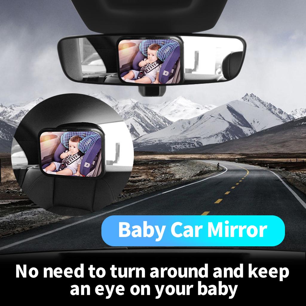 Baby Car Mirror Baby Mirror with Acrylic Wide Rearview for Car Observe Baby s Every Movement
