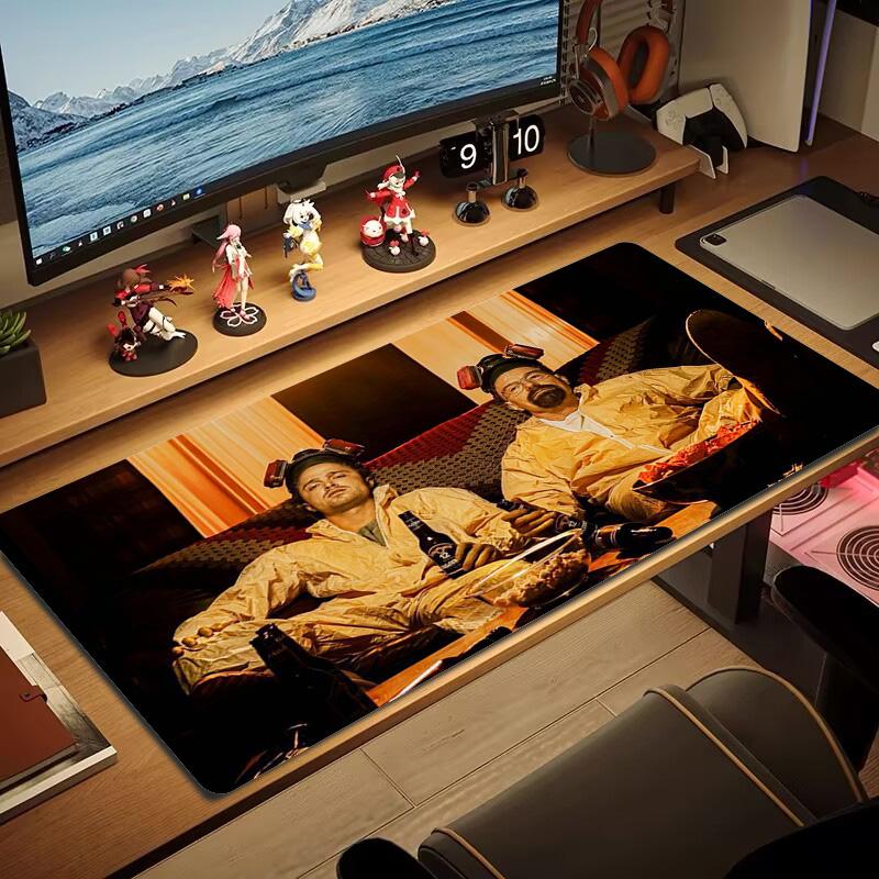 Breaking Bad Color Mouse Pad Large Gaming Table Cushion Non-slip Laptop Tablet Big Mousepad XXL Mat Mini PC Playmat With Lock Edge