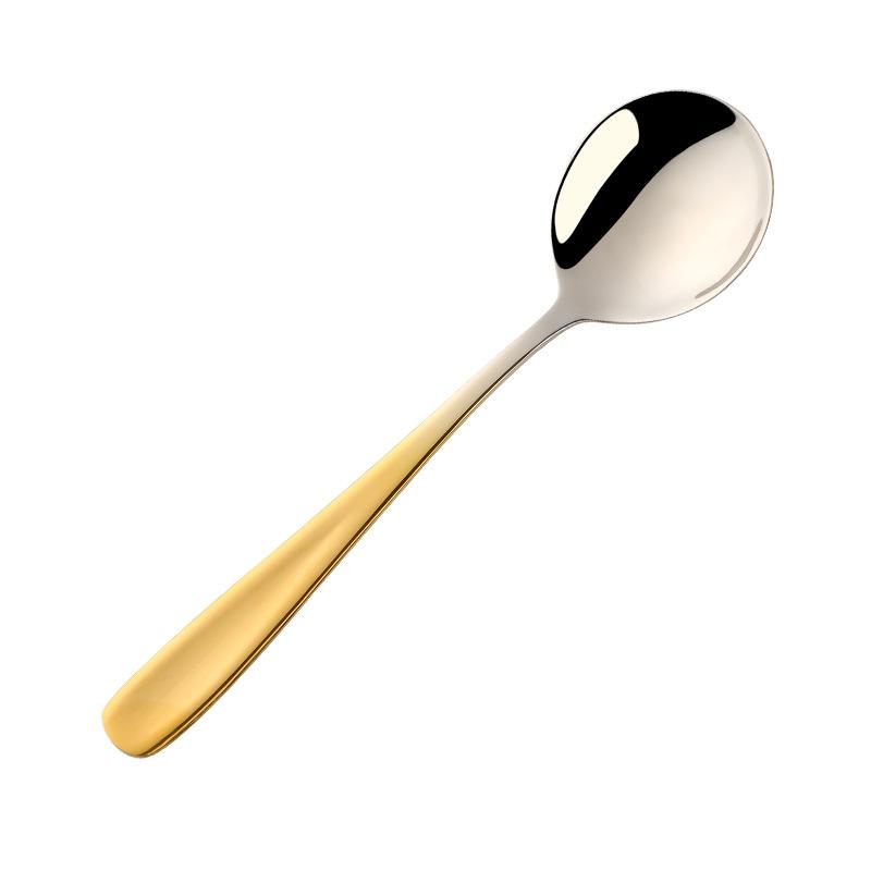 Stainless Steel Coffee Spoon,High Quality Dessert Cake Fruit Spoons Gold Small Snack Scoop  Tea Spoon Kitchen Dinnerware Tools