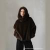 Damen Kunstpelzjacke Herbst und Winter Plüsch Damenbekleidung Locker und umweltfreundlich Flauschiger Anzugkragen Mantel