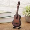 Miniature Wooden Guitar Model Display Mini Musical Ornaments Craft Home Decor