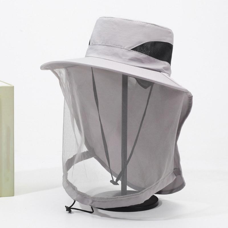 Breathable Insect Proof Face Cover Sun Protective Headgear For Fishing Gardening Outdoor Activity Lightweight Travel Hat