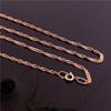 Purple Gold Necklace Rose Gold Plated Color Gold Luxury Card Chain Plate Chain Necklace Design Jewelry