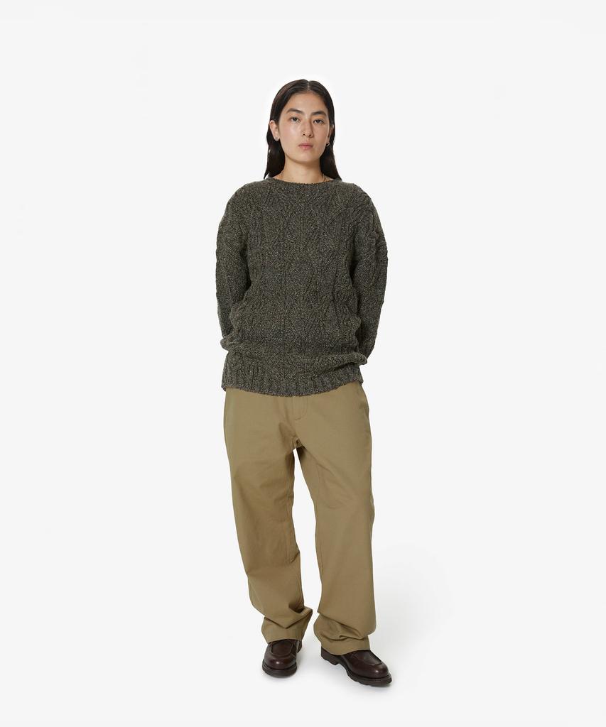 THISISNEVERTHAT Cable Knit Sweater Brown