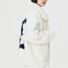 MLB Letter Print Fleece Jacket Unisex jackets Cream 3AFDB0326-46CRS