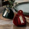 With Pearls Gift Flannel Bag 5 Pieces Gift Party Candy Box Creative candy bags  For Wedding
