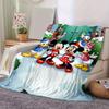 1pc, Festive Mickey & Friends Christmas Blanket, Seasonal Decor, Soft Flannel Throw Blanket, Versatile & Cozy for Bedroom, Living Room, Travel, Campin